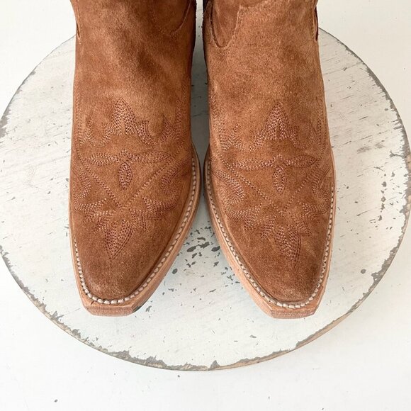 Lane LEXINGTON Over the Knee Womens Cowboy Boots 7.5 Brown Western Cowgirl Tall - Picture 6 of 11